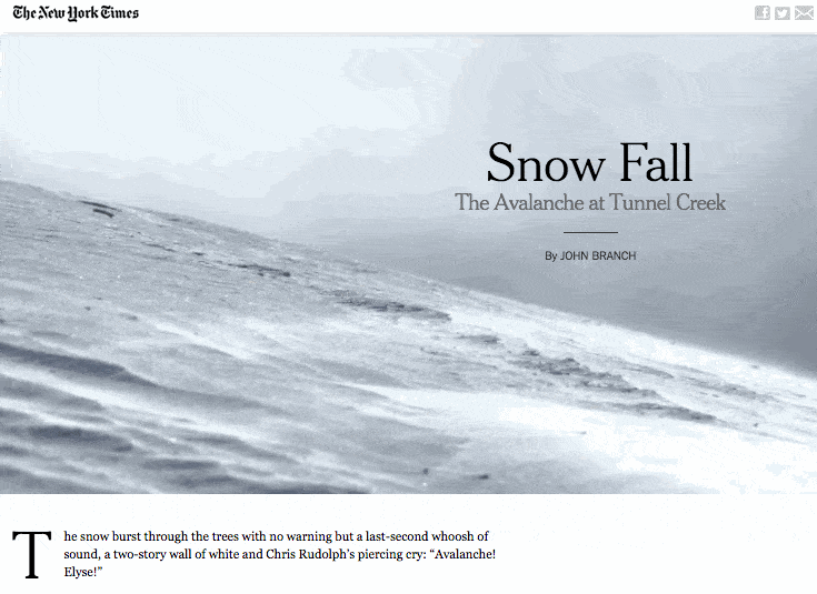 Snow fall - Subtle Parallax