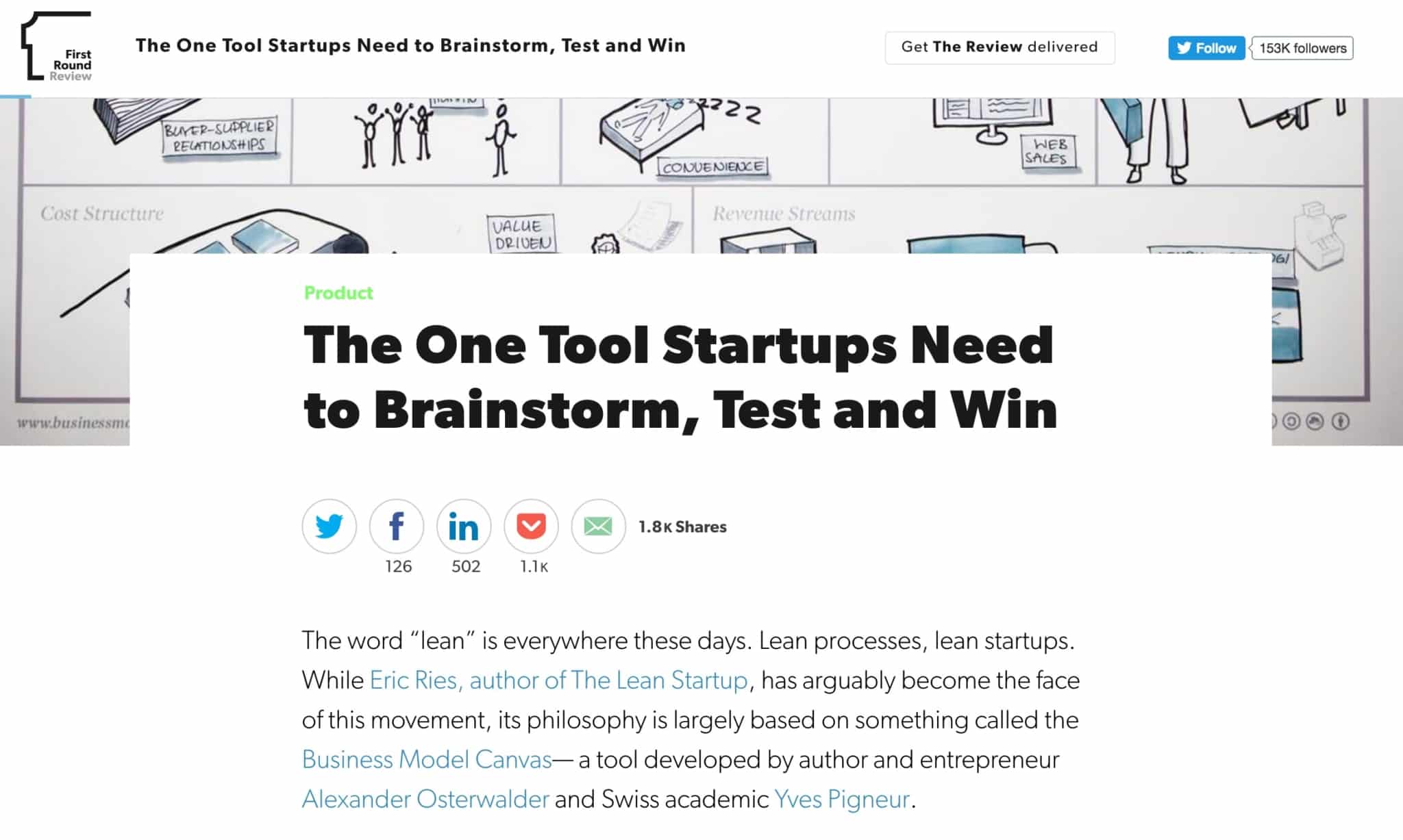 1st capital - startups - Examples of great blogs