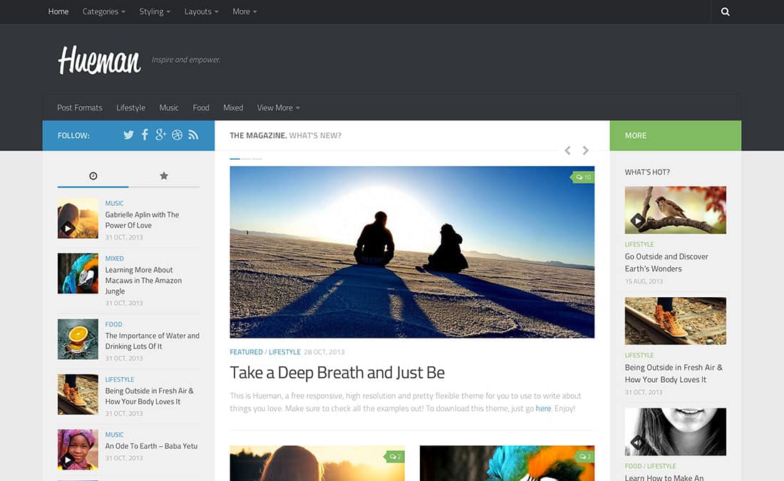 Blue Green Basic Color Scheme