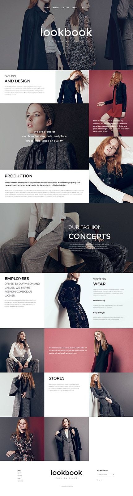 Fashionable Dark Sleek modern color palette for web design