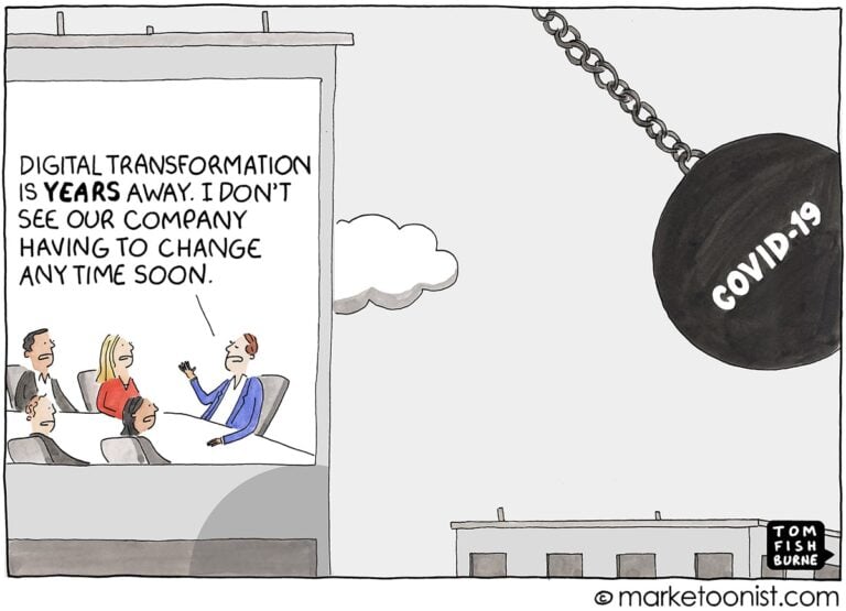 Marketoonist Digital Transformation Covid-19