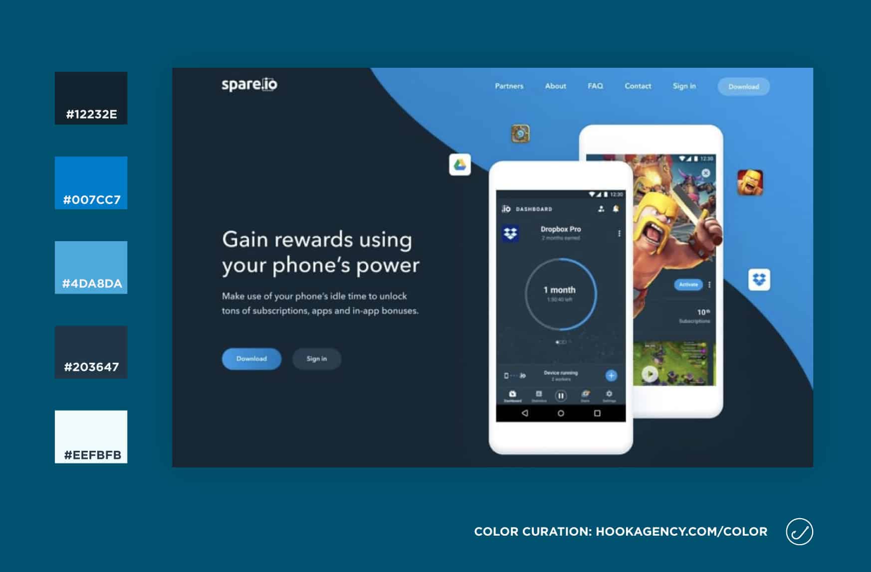 Classic Double Blue Color Scheme - Website Color Scheme Inspiration for 2021