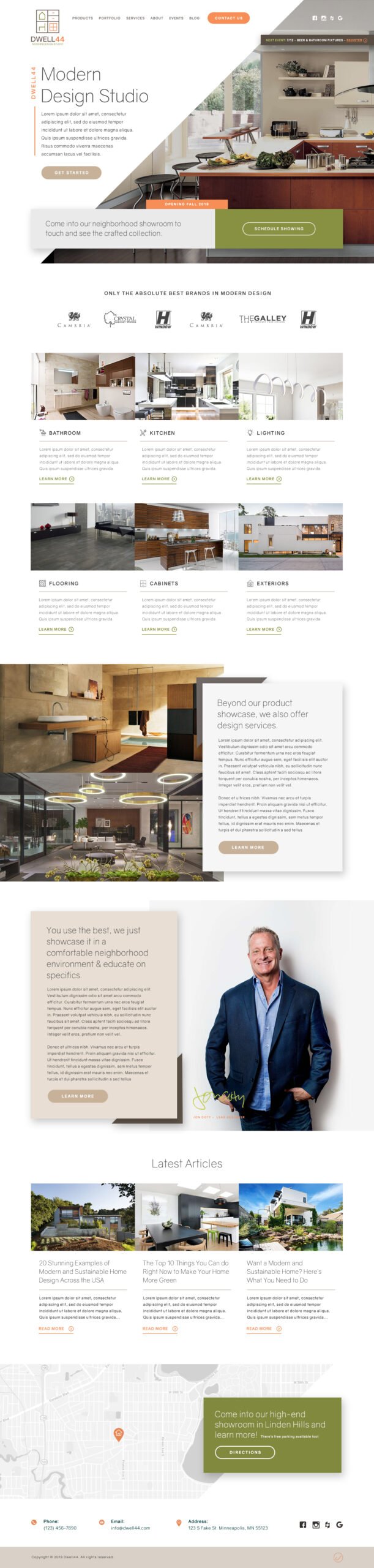 Dwell44 - Home Remodeling Contractor Website Design