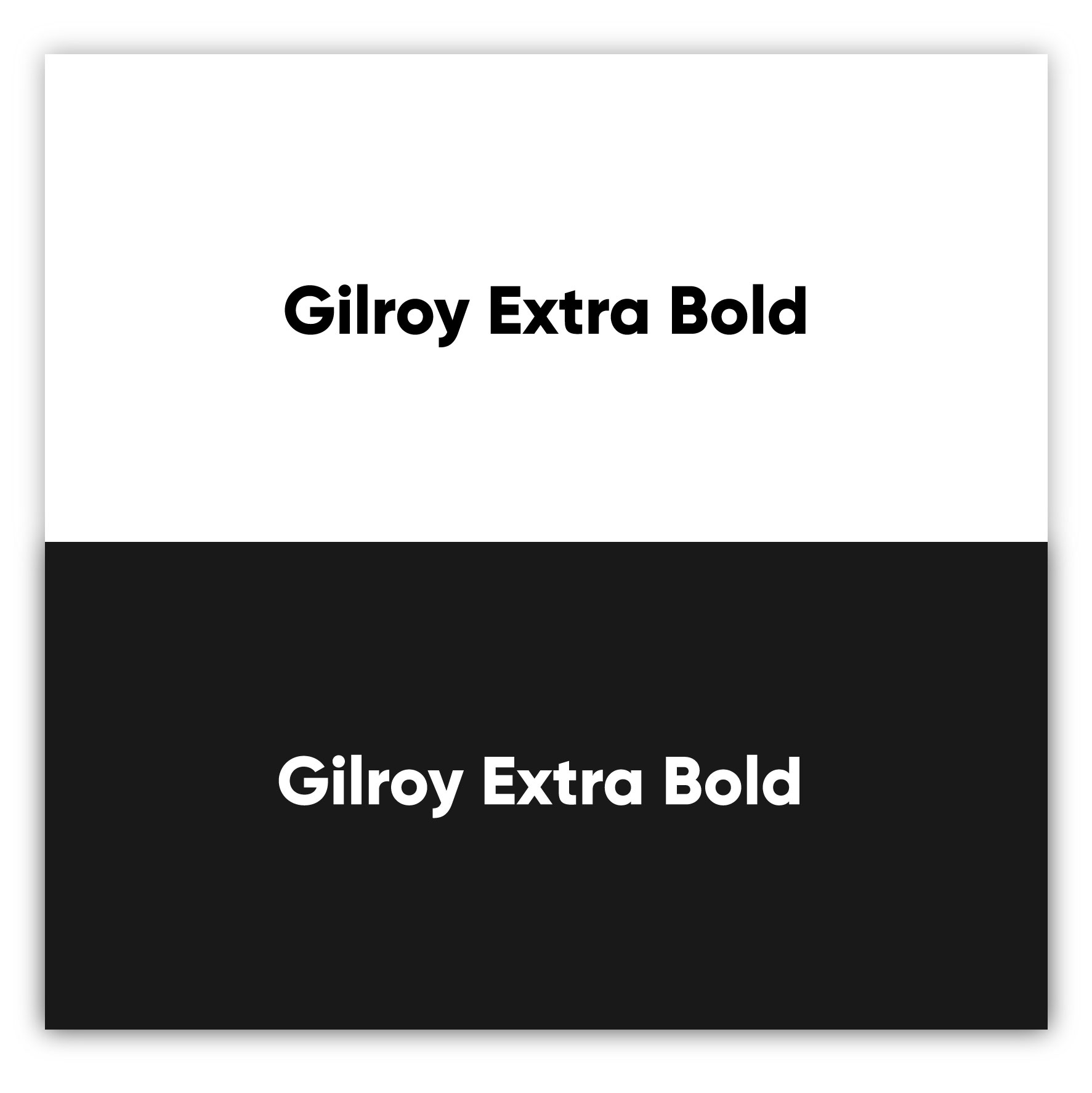 Gilroy Extra Bold