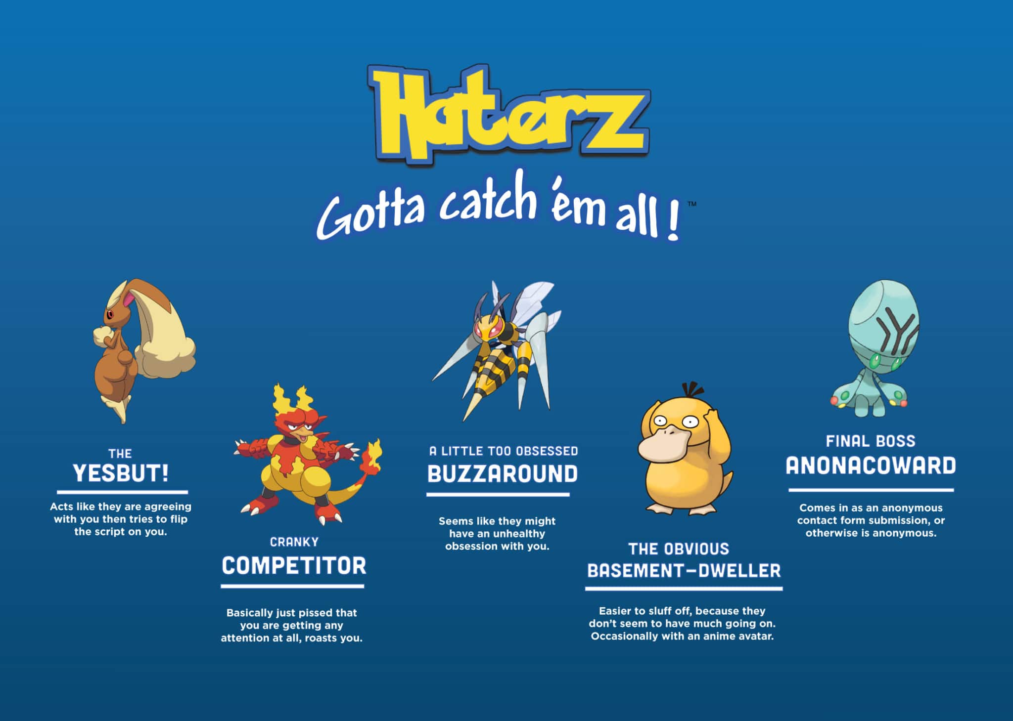 Haterz – gotta catch em' all