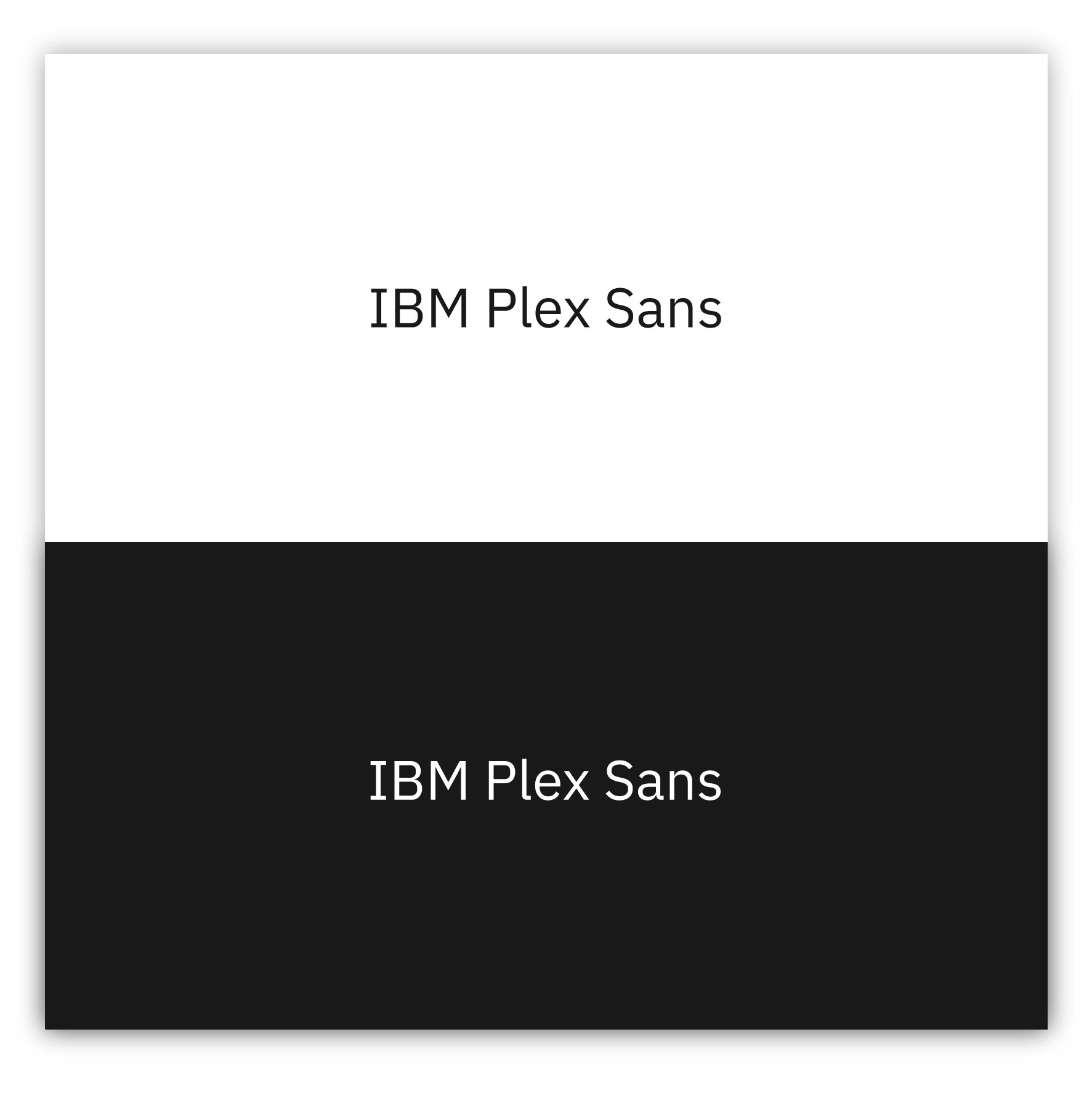 IBM Plex Sans