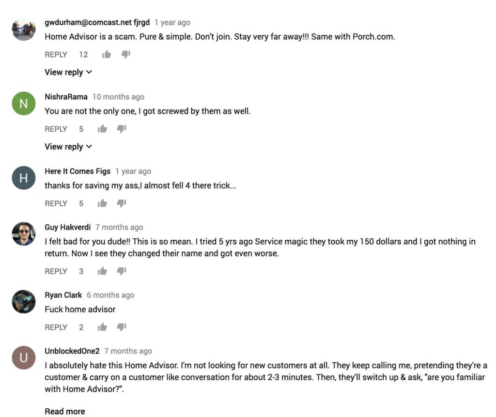 Home Advisor Reviews