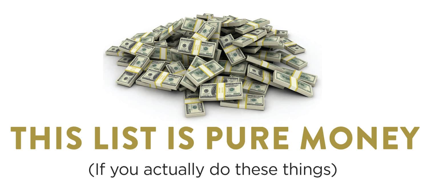 This List is pure money. If you actually do these things. Link-building techniques and strategies