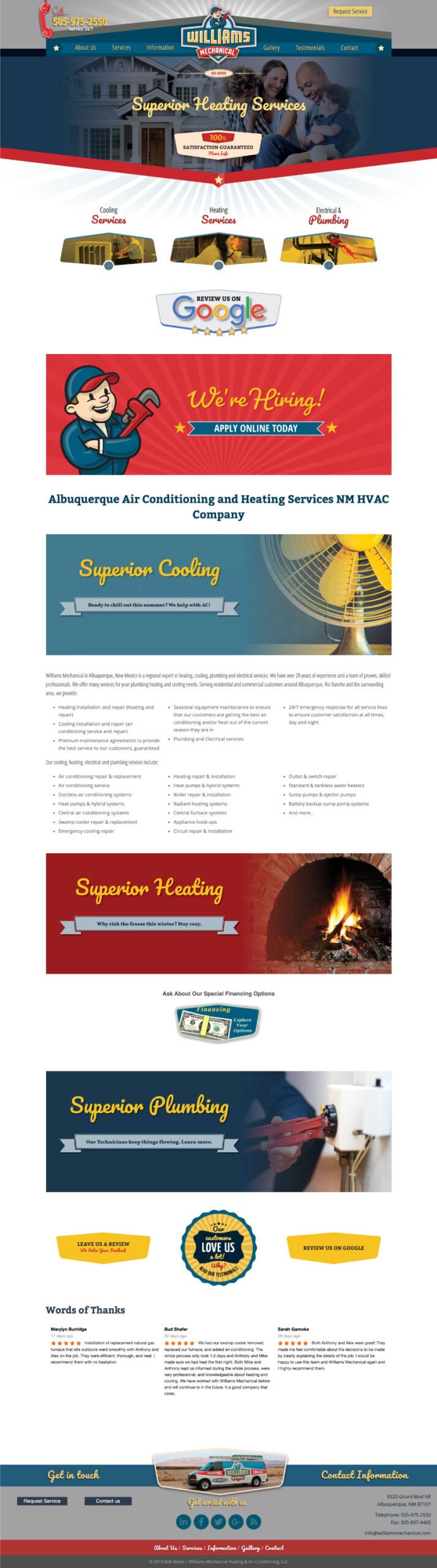 Web Design Plumbing Inspiration