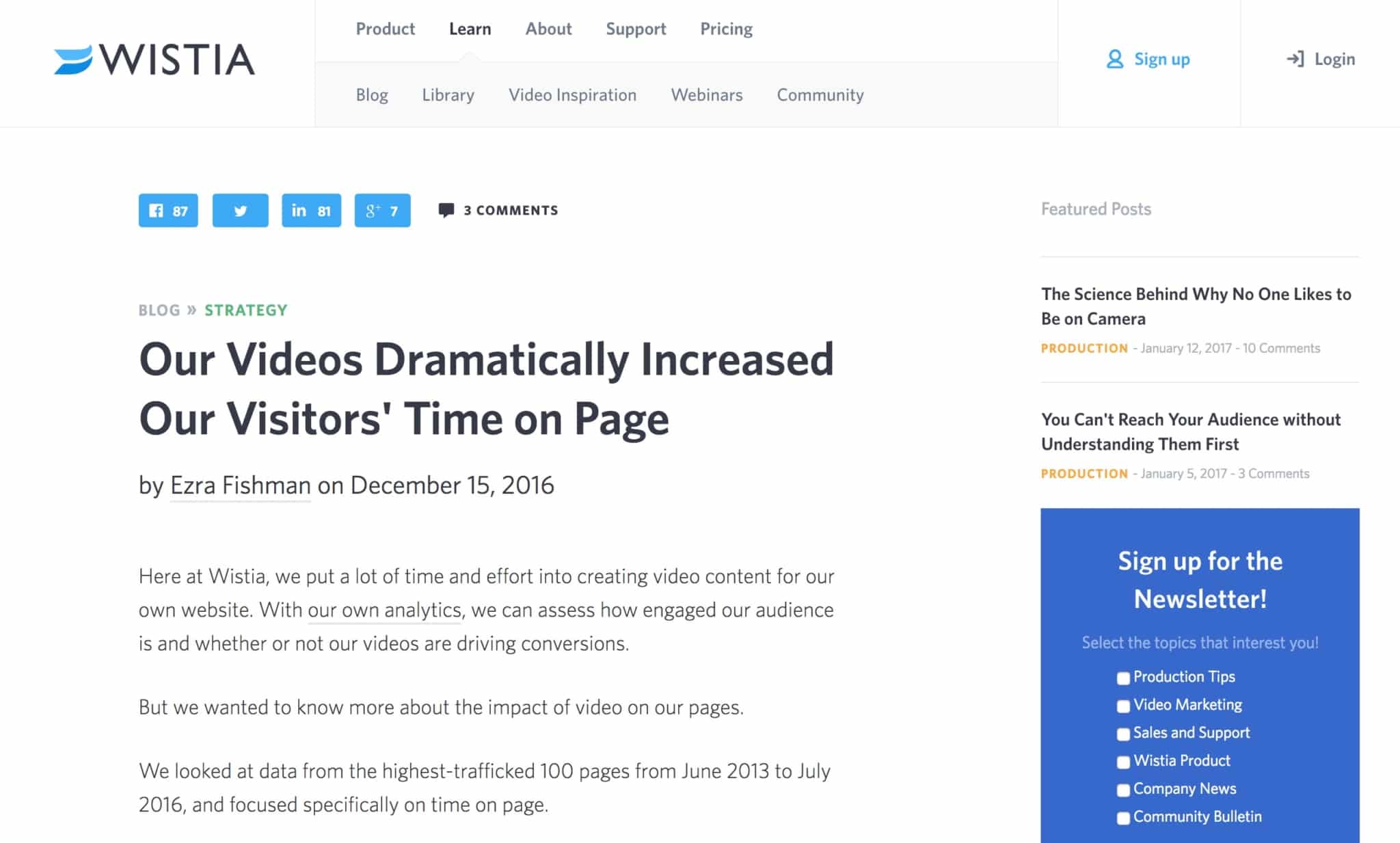 Company Blog Examples