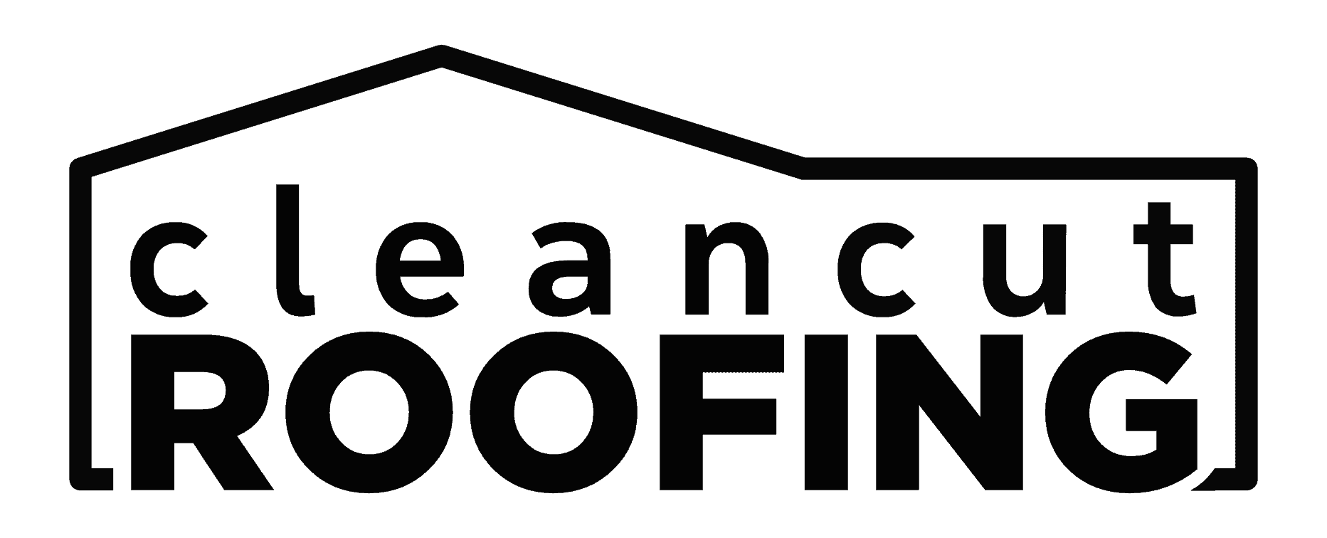 Hook Agency proudly presents the logo for Joe Simmons’ "cleancut ROOFING." The design features a blend of lowercase and uppercase letters, with "cleancut" elegantly outlined by a minimalist house roof icon. This symbolizes the company's commitment to precision and craftsmanship.