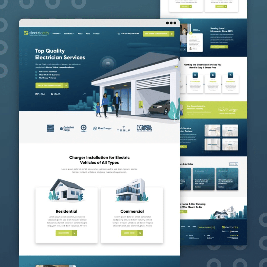 Electrician Marketing Lead Generation Website Design