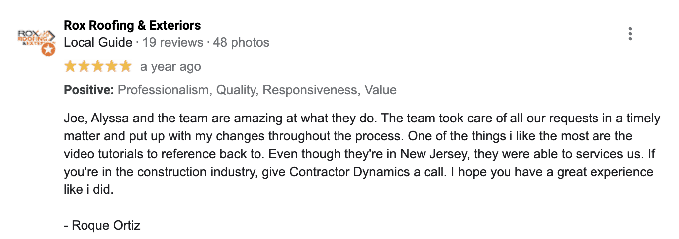 Contractor Dynamics Ratings + Reviews
