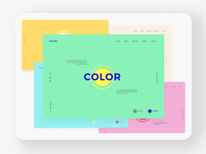 Unusual Color Palette for Websites